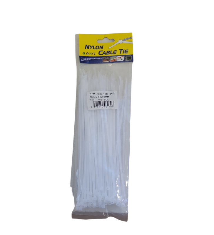Fleje Plastico 100 pzs 2.5x200mm