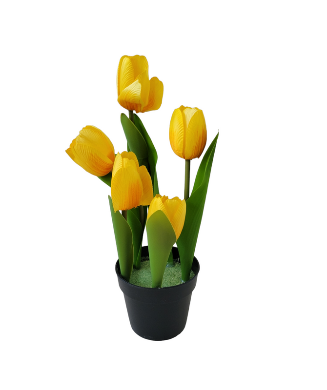 Adorno macetera con flor