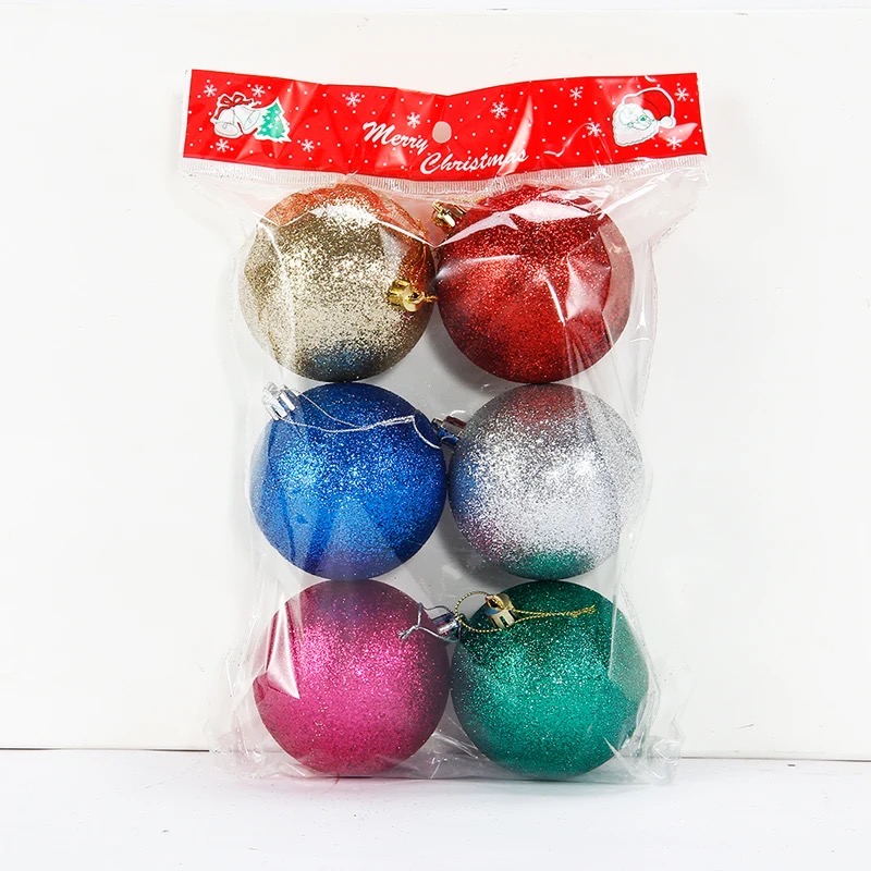 Set de pelotas navideñas