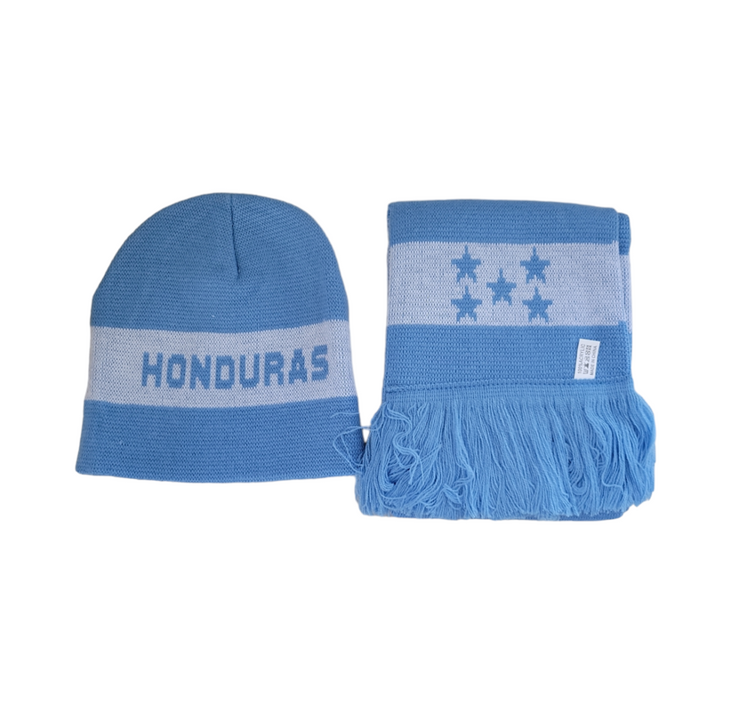 BUFANDA DE HONDURAS CON GORRO