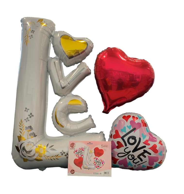 Set de 5 globos Fig.Love