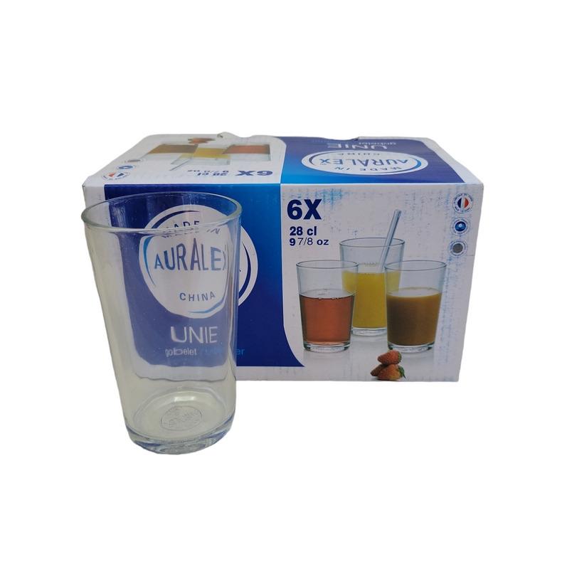 vasos de vidrio 6pcs