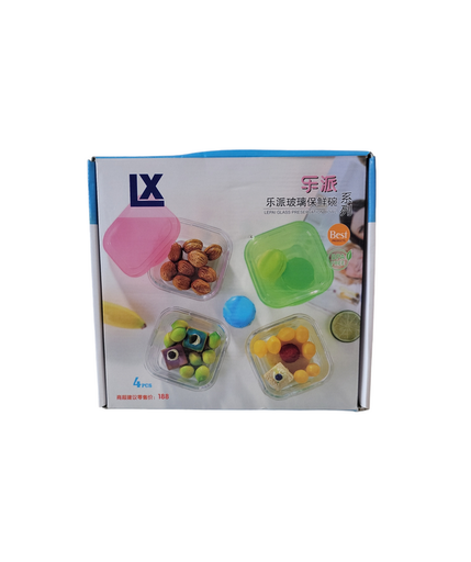 [BXWL4] juego de 4 panas de vidrio