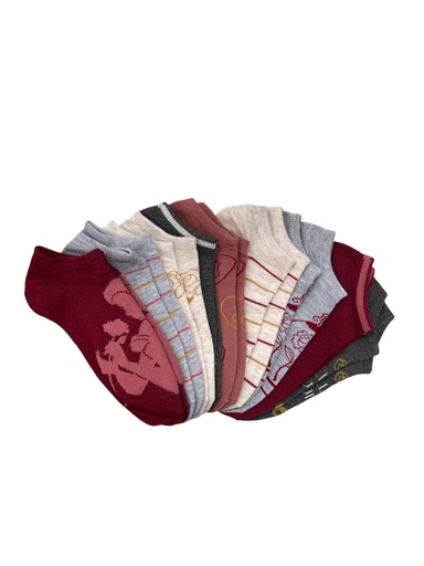 [43DP675XNSZA-BUR] PAQ. 9 PARES DE CALCETAS