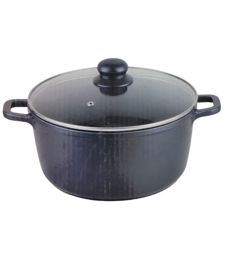 [MC160147] Olla 24cm con Tapa de Vidrio "Honhey"
