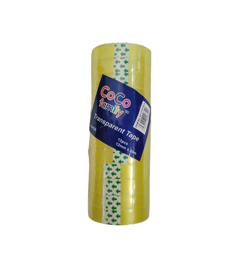 [ST-1725154-4] Tape Transparente Pequeño 12 Piezas