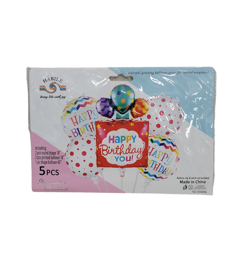 [MC212193] Globos Decorativos 5 PZS