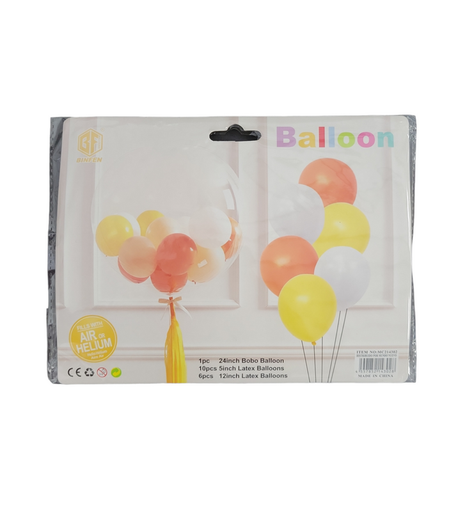 [MC214302] Paq. de globos 17 pzs