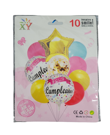 [MC206400] SET DE 10 GLOBOS