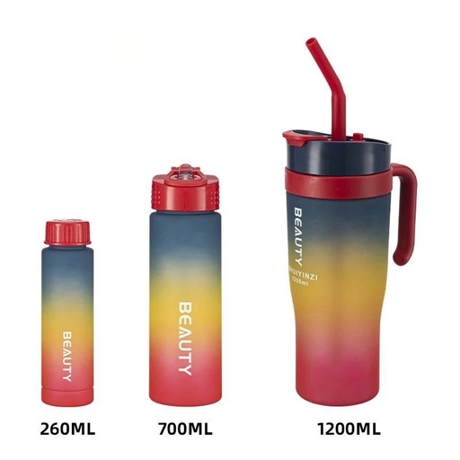 [MC244442] VASO CON 2 BOTES PLASTICOS